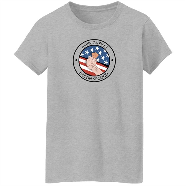 Pop Grape Merch Patriotic USA America First Bacon second Unisex Jersey T Shirt Pop Grape Merch Patriotic USA America First Bacon second Unisex Jersey T Shirt