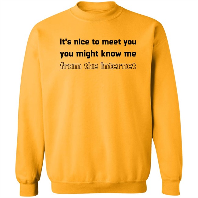 Mind Eclipse Shop It's Nice To Meet You You Might Know Me From The Internet Shirt Jody Houser Mind Eclipse Shop It's Nice To Meet You You Might Know Me From The Internet Shirt Jody Houser