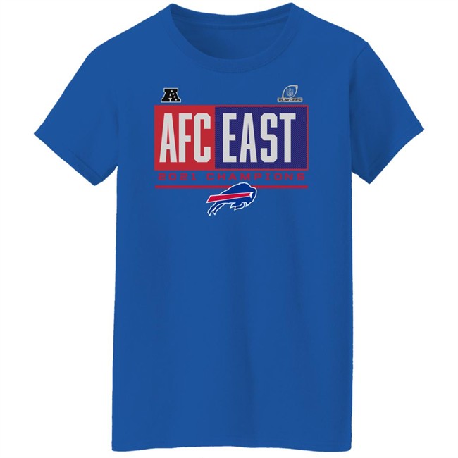 Shop Bills 2021 AFC East Division Champions T-Shirt NFL Shop Bills 2021 AFC East Division Champions T-Shirt