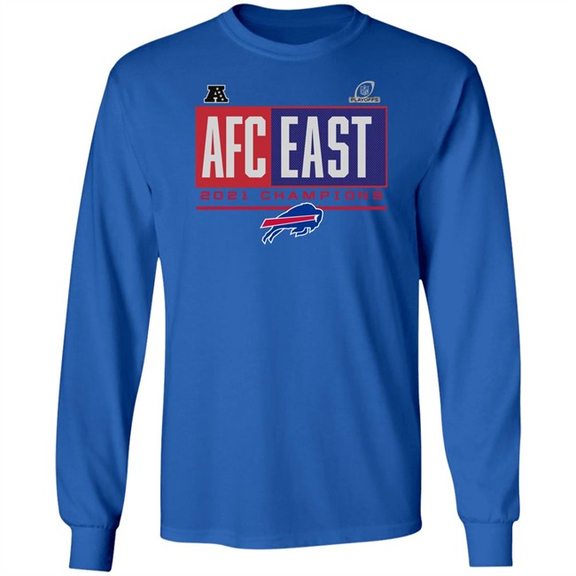 Shop Bills 2021 AFC East Division Champions T-Shirt NFL Shop Bills 2021 AFC East Division Champions T-Shirt