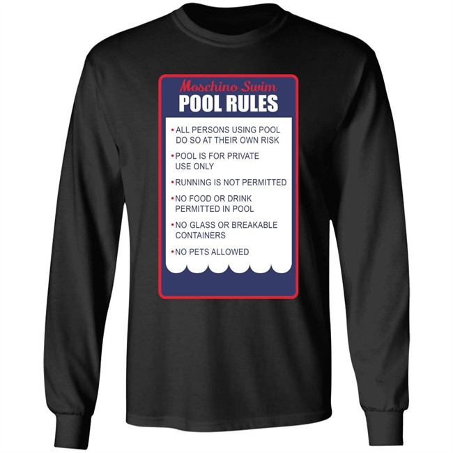 Pedro Martinez Moschino Swim Pool Rules Shirt Pedro Martinez Moschino Swim Pool Rules Shirt