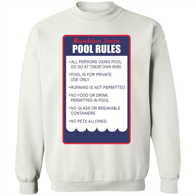 Pedro Martinez Moschino Swim Pool Rules Shirt Pedro Martinez Moschino Swim Pool Rules Shirt