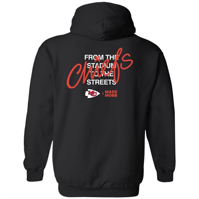 From The Stadium To The Streets Made Mobb X Kansas City Chiefs Hoodie From The Stadium To The Streets Made Mobb X Kansas City Chiefs Hoodie