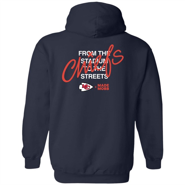 From The Stadium To The Streets Made Mobb X Kansas City Chiefs Hoodie From The Stadium To The Streets Made Mobb X Kansas City Chiefs Hoodie