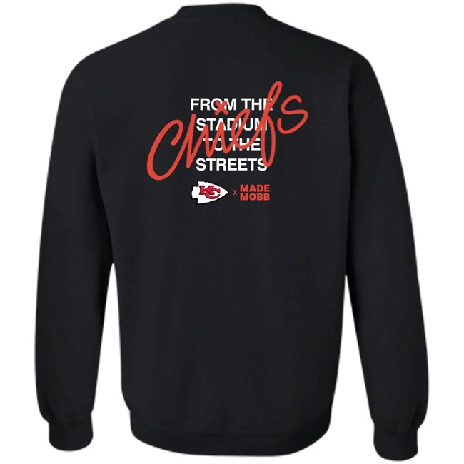 From The Stadium To The Streets Made Mobb X Kansas City Chiefs Hoodie From The Stadium To The Streets Made Mobb X Kansas City Chiefs Hoodie