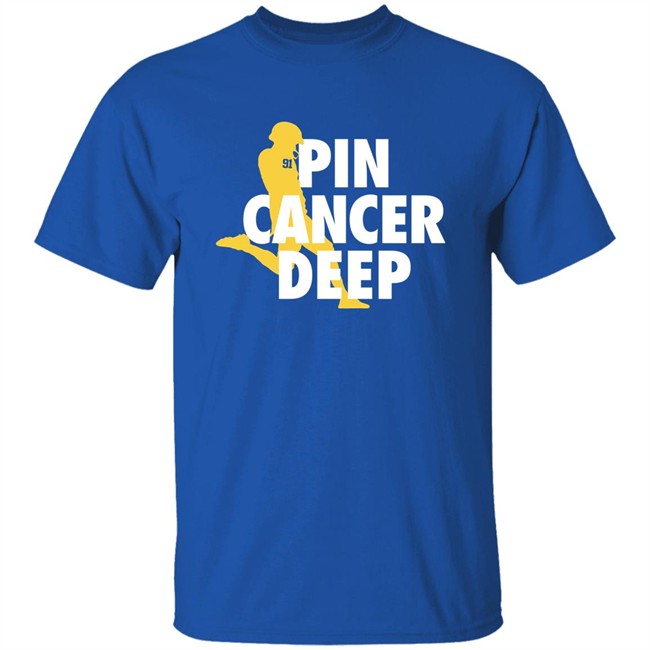 Pin Cancer Deep Brad Robbins 91 T Shirt Blue By Ninety Shop Merch Blue By 90 Pin Cancer Deep Brad Robbins 91 T Shirt Blue By Ninety Shop Merch Blue By 90