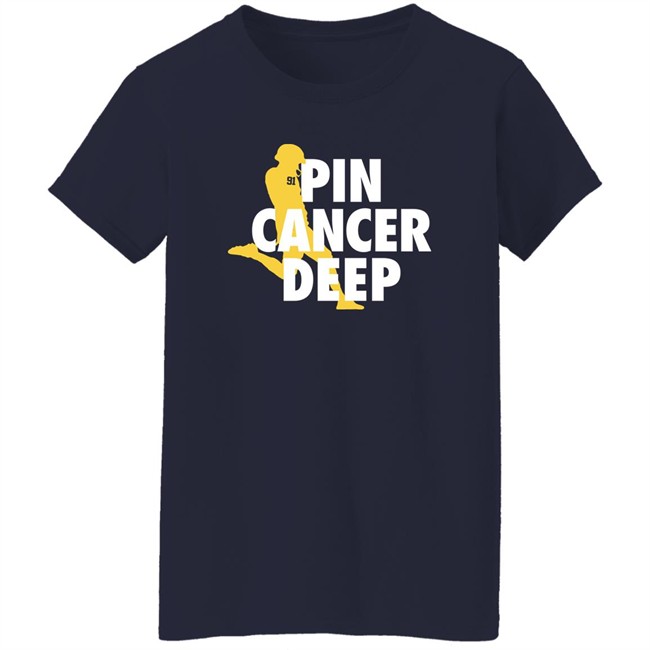 Pin Cancer Deep Brad Robbins 91 T Shirt Blue By Ninety Shop Merch Blue By 90 Pin Cancer Deep Brad Robbins 91 T Shirt Blue By Ninety Shop Merch Blue By 90