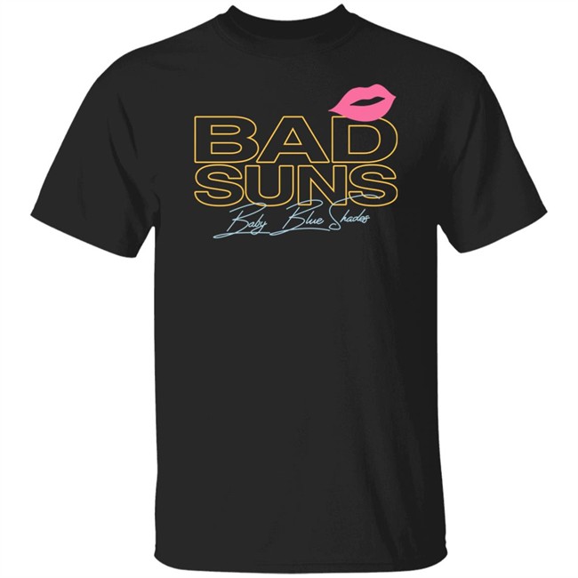 Bad Suns Merch Baby Blue Shades Black T Shirt