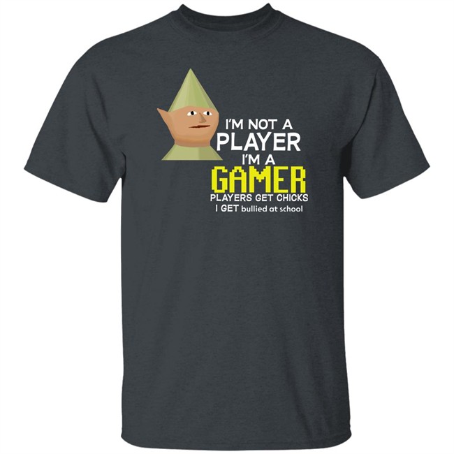 I'm Not A Player I'm A Gamer Players Get Chicks I Get Bullied At School Runescape Tee Shirt Old School Runescape