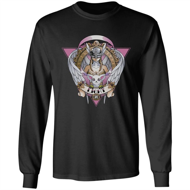 Angewomon Digimon Of Light Angel Wings Cat Gatomon T Shirt Shermie_Cos Angewomon Digimon Of Light Angel Wings Cat Gatomon T Shirt Shermie_Cos