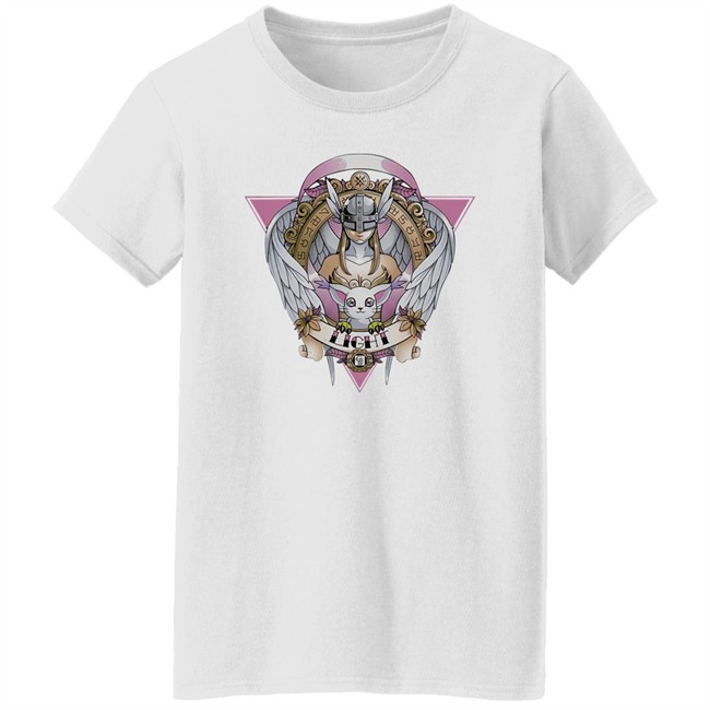 Angewomon Digimon Of Light Angel Wings Cat Gatomon T Shirt Shermie_Cos Angewomon Digimon Of Light Angel Wings Cat Gatomon T Shirt Shermie_Cos