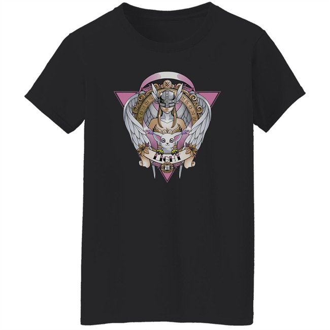 Angewomon Digimon Of Light Angel Wings Cat Gatomon T Shirt Shermie_Cos Angewomon Digimon Of Light Angel Wings Cat Gatomon T Shirt Shermie_Cos
