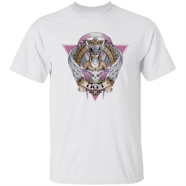 Angewomon Digimon Of Light Angel Wings Cat Gatomon T Shirt Shermie_Cos Angewomon Digimon Of Light Angel Wings Cat Gatomon T Shirt Shermie_Cos