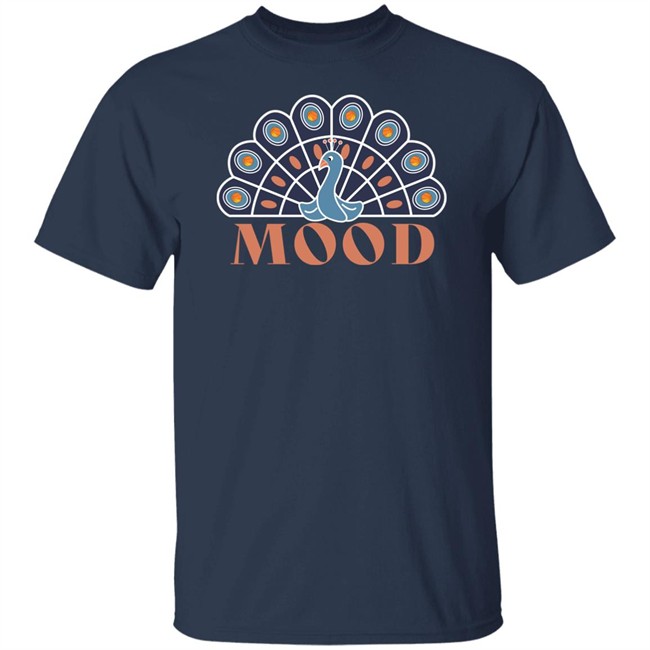 Hope Nichols The Peacock Mood Tee Shirt Scarlet And Gold Shop Hope Nichols The Peacock Mood Tee Shirt Scarlet And Gold Shop