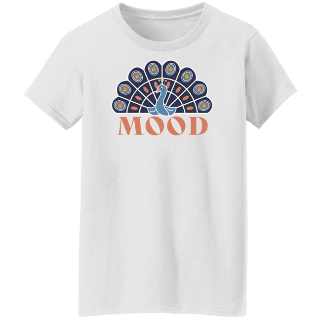 Hope Nichols The Peacock Mood Tee Shirt Scarlet And Gold Shop Hope Nichols The Peacock Mood Tee Shirt Scarlet And Gold Shop