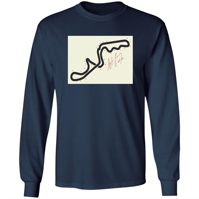 Matt Bishop Ayrton Senna's Hand-Drawn Map Of The Suzuka Gp 1993 Long Sleeve T Shirt Matt Bishop Ayrton Senna's Hand-Drawn Map Of The Suzuka Gp 1993 Long Sleeve T Shirt