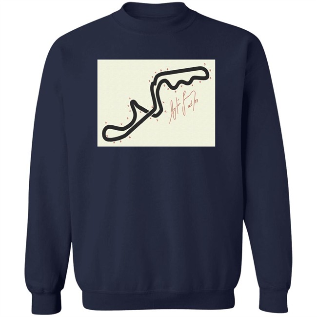 Matt Bishop Ayrton Senna's Hand-Drawn Map Of The Suzuka Gp 1993 Long Sleeve T Shirt Matt Bishop Ayrton Senna's Hand-Drawn Map Of The Suzuka Gp 1993 Long Sleeve T Shirt