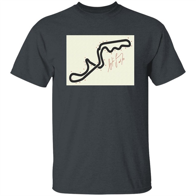 Matt Bishop Ayrton Senna's Hand-Drawn Map Of The Suzuka Gp 1993 Long Sleeve T Shirt Matt Bishop Ayrton Senna's Hand-Drawn Map Of The Suzuka Gp 1993 Long Sleeve T Shirt