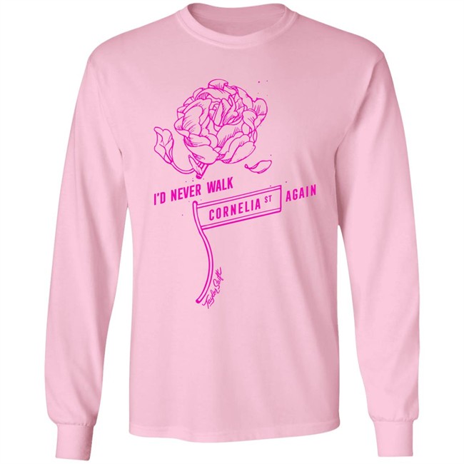 Taylor Swift Merch I'd Never Walk Cornelia St Again Shirt Cat From The Vault Taylor Swift Merch I'd Never Walk Cornelia St Again Shirt Cat From The Vault