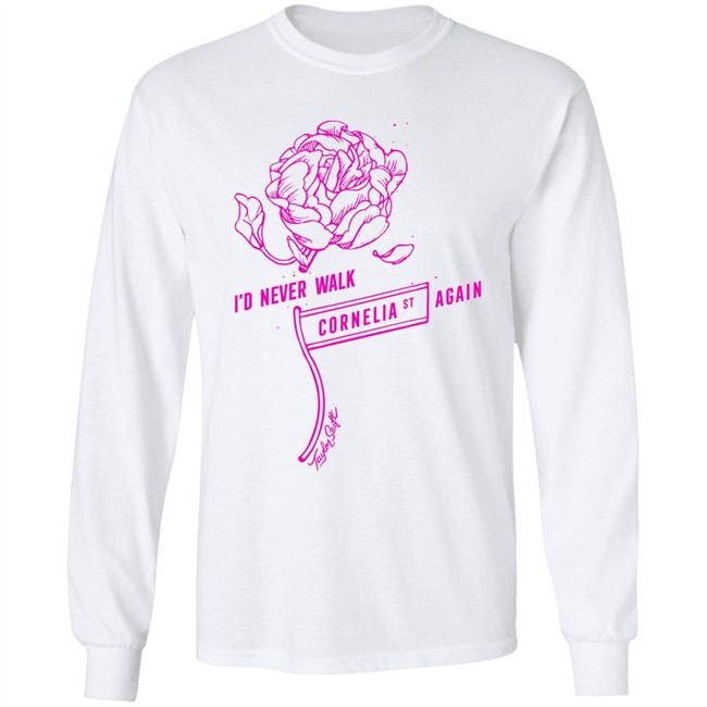 Taylor Swift Merch I'd Never Walk Cornelia St Again Shirt Cat From The Vault Taylor Swift Merch I'd Never Walk Cornelia St Again Shirt Cat From The Vault