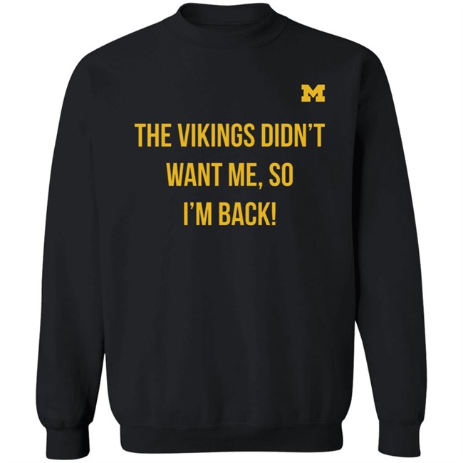 Barstool Spartans Jimbo The Viking Didn't Want Me So I'm Back Sweatshirt Barstool Spartans Jimbo The Viking Didn't Want Me So I'm Back Sweatshirt