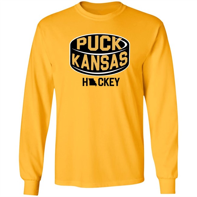 573 Tees Shop Puck Kansas Hickey Shirt 573 Tees Shop Puck Kansas Hickey Shirt