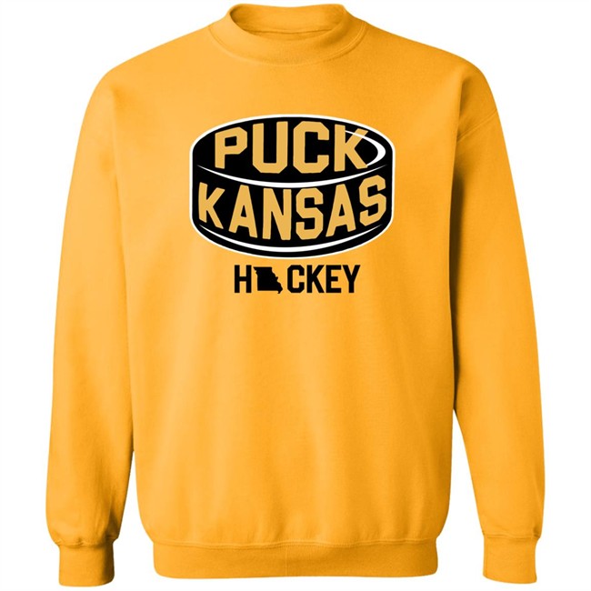 573 Tees Shop Puck Kansas Hickey Shirt 573 Tees Shop Puck Kansas Hickey Shirt