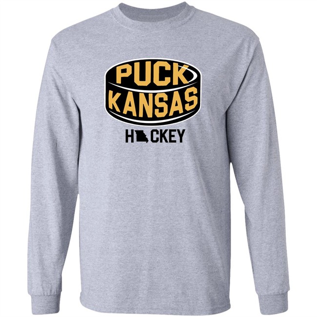 573 Tees Shop Puck Kansas Hickey Shirt 573 Tees Shop Puck Kansas Hickey Shirt