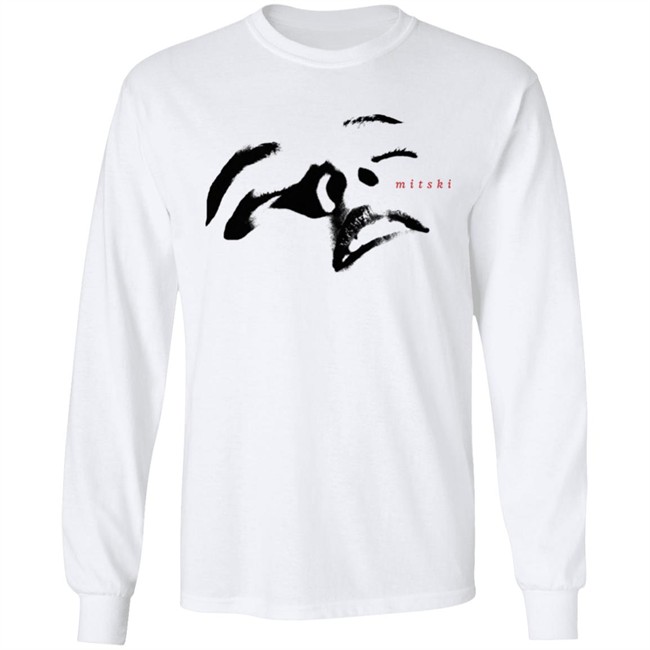 Mitski Merch Face Tee Shirt Face Long Sleeve T Shirt Mitski Merch Face Tee Shirt Face Long Sleeve T Shirt