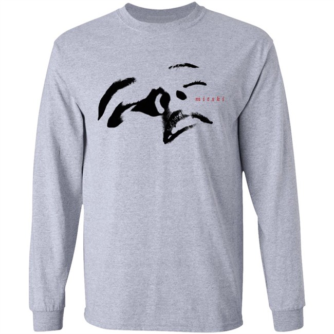 Mitski Merch Face Tee Shirt Face Long Sleeve T Shirt Mitski Merch Face Tee Shirt Face Long Sleeve T Shirt