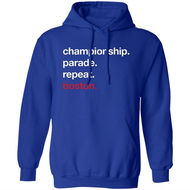 Championship Parade Repeat Boston Hoodie Jared Carrabis Championship Parade Repeat Boston Hoodie Jared Carrabis