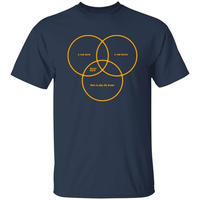 They Might Be Giants Shop Dr. Worm A Real Worm A Real Doctor Doctor Worm Likes To Play The Drums Shirt They Might Be Giants Shop Dr. Worm A Real Worm A Real Doctor Doctor Worm Likes To Play The Drums Shirt