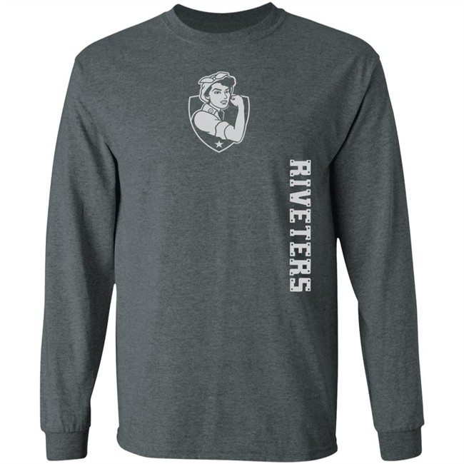 Metropolitan Riveters Rivetershockeyshop Steel Stretch Riveters Tee Shirt Metropolitan Riveters Rivetershockeyshop Steel Stretch Riveters Tee Shirt