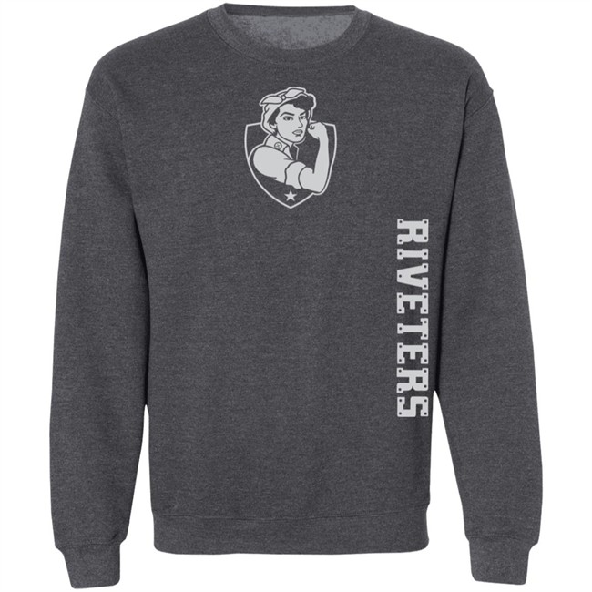Metropolitan Riveters Rivetershockeyshop Steel Stretch Riveters Tee Shirt Metropolitan Riveters Rivetershockeyshop Steel Stretch Riveters Tee Shirt