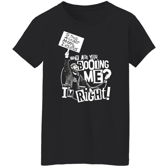 WWE Shop Sami Zayn Why Are You Booing Me I'm Right Shirt TQ Sherwood WWE Shop Sami Zayn Why Are You Booing Me I'm Right Shirt TQ Sherwood