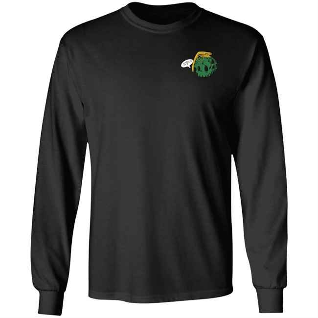 Thicc Boy Merch Oops Grenade Long Body Black Tee Thicc Boy Merch Oops Grenade Long Body Black Tee