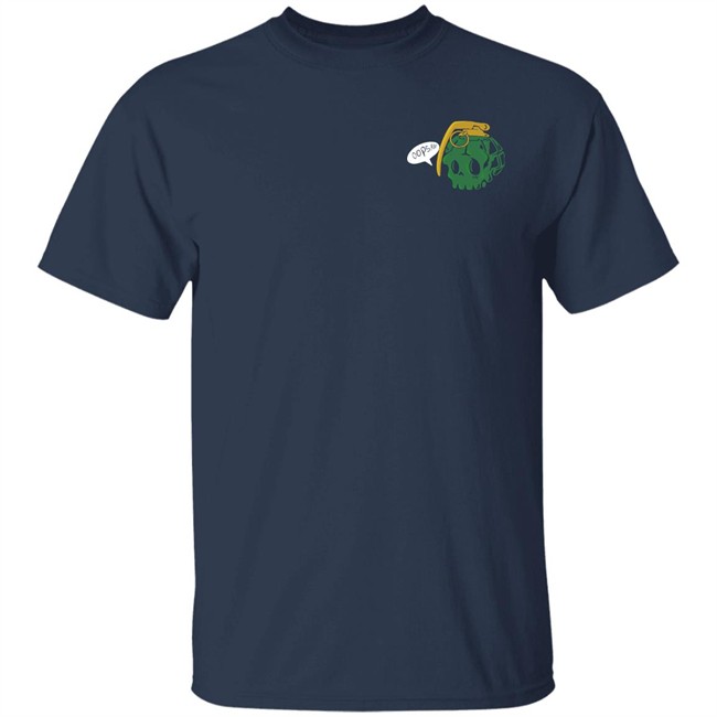 Thicc Boy Merch Oops Grenade Long Body Black Tee Thicc Boy Merch Oops Grenade Long Body Black Tee
