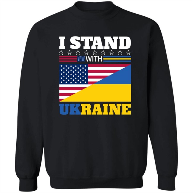 I Stand With Ukraine Usa Flag T Shirt I Stand With Ukraine Usa Flag T Shirt