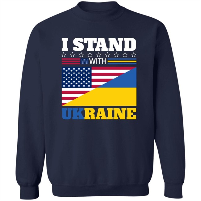 I Stand With Ukraine Usa Flag T Shirt I Stand With Ukraine Usa Flag T Shirt