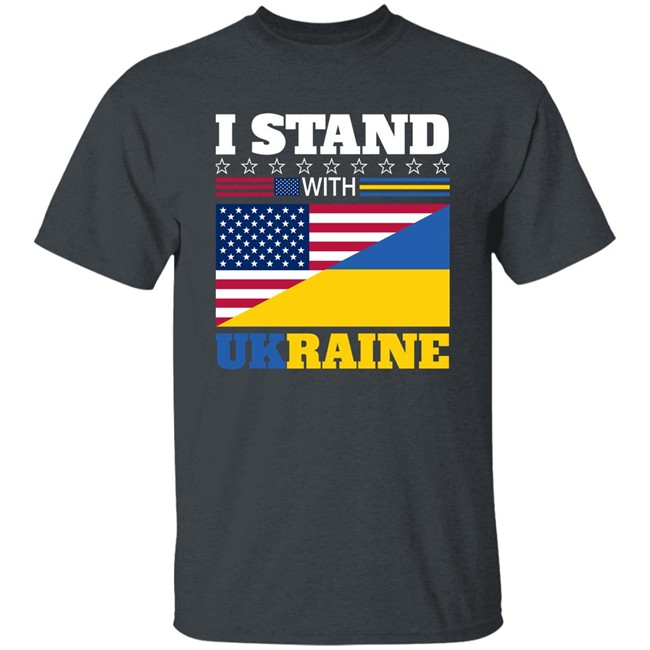 I Stand With Ukraine Usa Flag T Shirt I Stand With Ukraine Usa Flag T Shirt