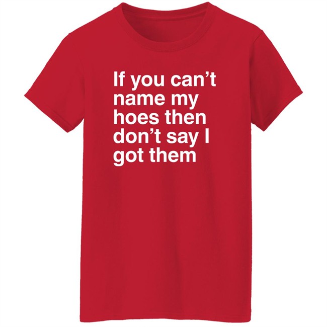 If You Can't Name My Hoes Then Don't Say I Got Them Shirt Hoodville If You Can't Name My Hoes Then Don't Say I Got Them Shirt Hoodville