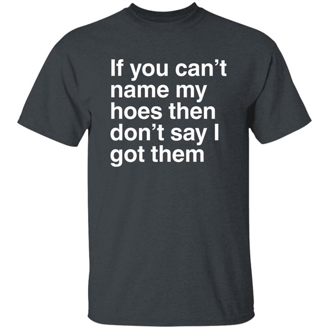 If You Can't Name My Hoes Then Don't Say I Got Them Shirt Hoodville If You Can't Name My Hoes Then Don't Say I Got Them Shirt Hoodville