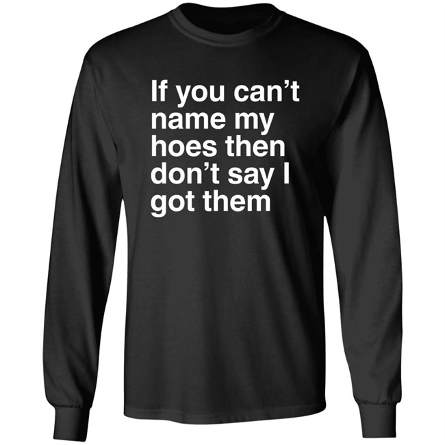 If You Can't Name My Hoes Then Don't Say I Got Them Shirt Hoodville If You Can't Name My Hoes Then Don't Say I Got Them Shirt Hoodville