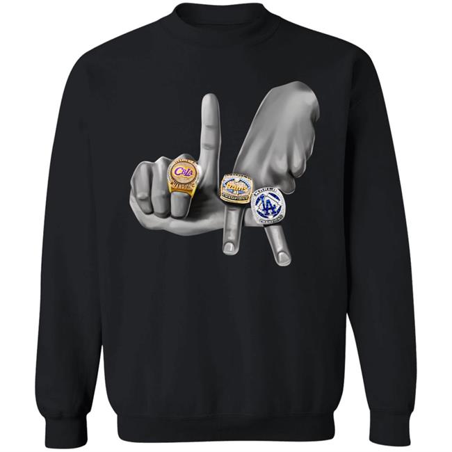 Can't Beat LA Store LA Rings Hands Shirt Can't Beat LA Store LA Rings Hands Shirt