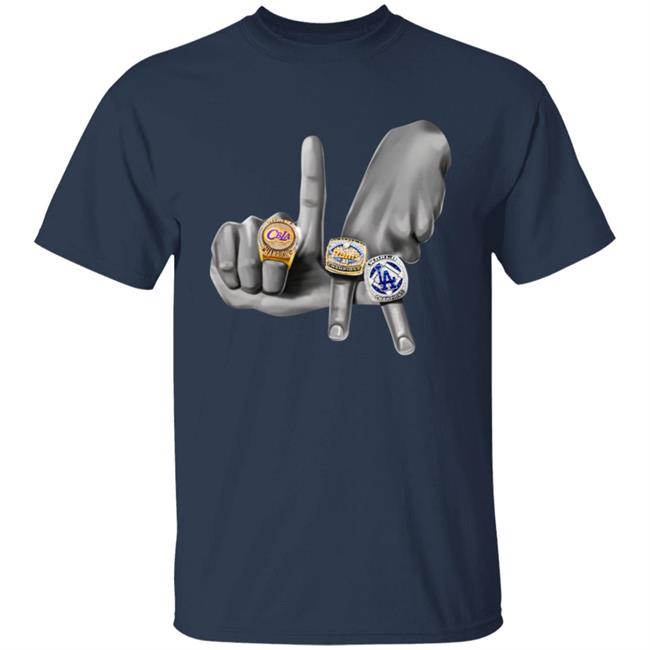 Can't Beat LA Store LA Rings Hands Shirt Can't Beat LA Store LA Rings Hands Shirt