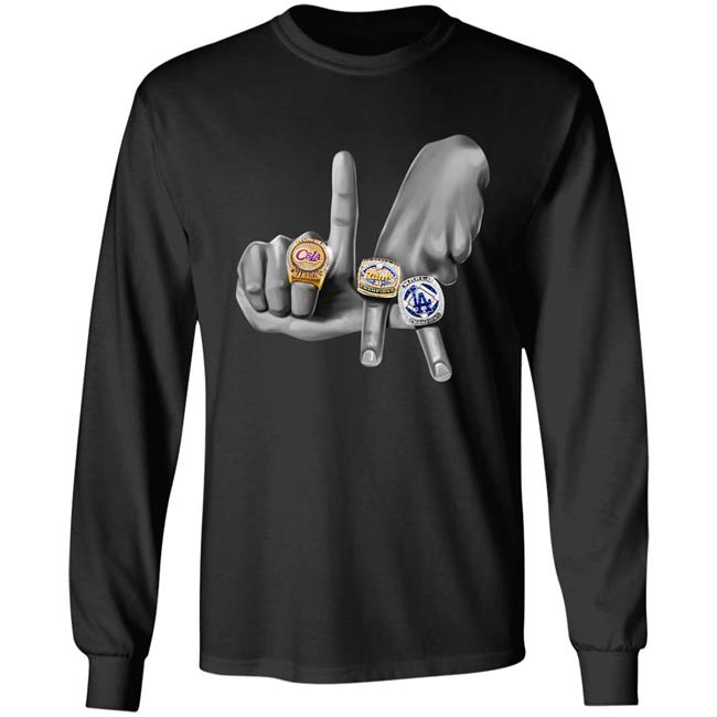 Can't Beat LA Store LA Rings Hands Shirt Can't Beat LA Store LA Rings Hands Shirt