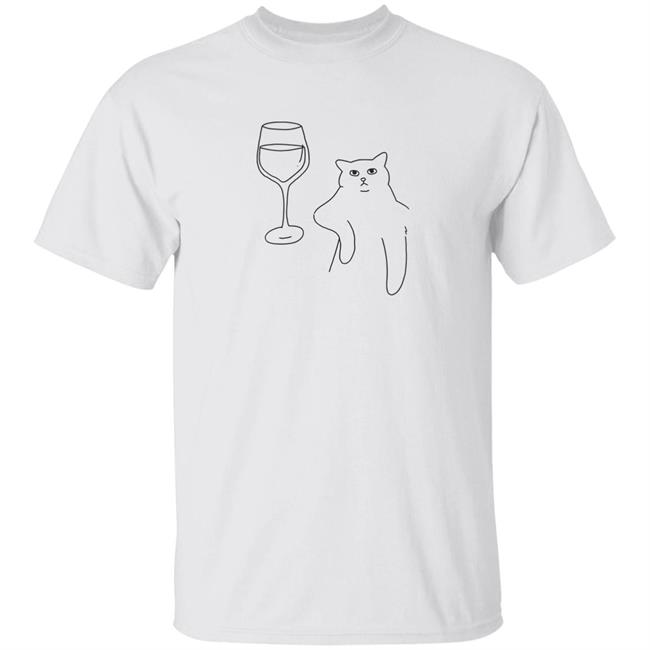 Wine Cat T Shirt Poorly Drawn Cats Wine Cat T Shirt Poorly Drawn Cats