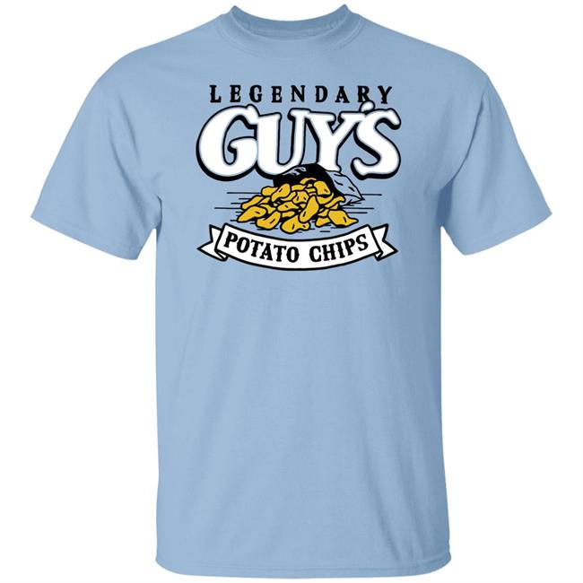 Guy's Legendary Potato Chips Tee Shirt Guy's Charlie Hustle Guys Snacks Merchandise Guy's Legendary Potato Chips Tee Shirt Guy's Charlie Hustle Guys Snacks Merchandise