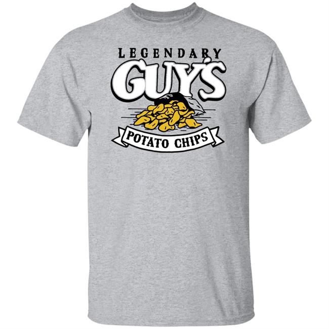 Guy's Legendary Potato Chips Tee Shirt Guy's Charlie Hustle Guys Snacks Merchandise Guy's Legendary Potato Chips Tee Shirt Guy's Charlie Hustle Guys Snacks Merchandise