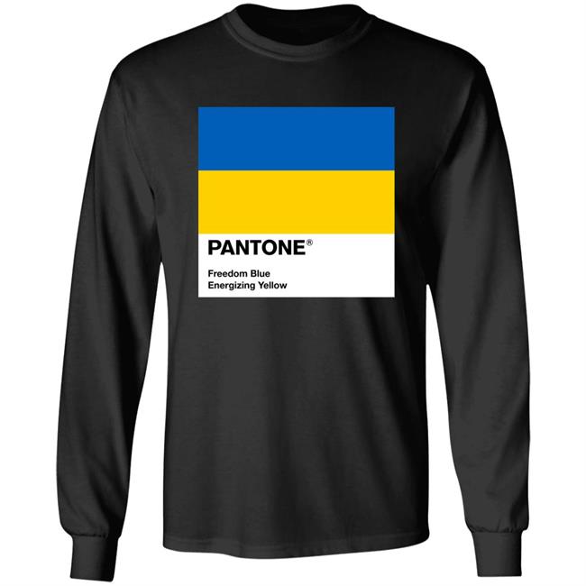 Pantone Freedom Blue Energizing Yellow Shirt Pantone Freedom Blue Energizing Yellow Shirt